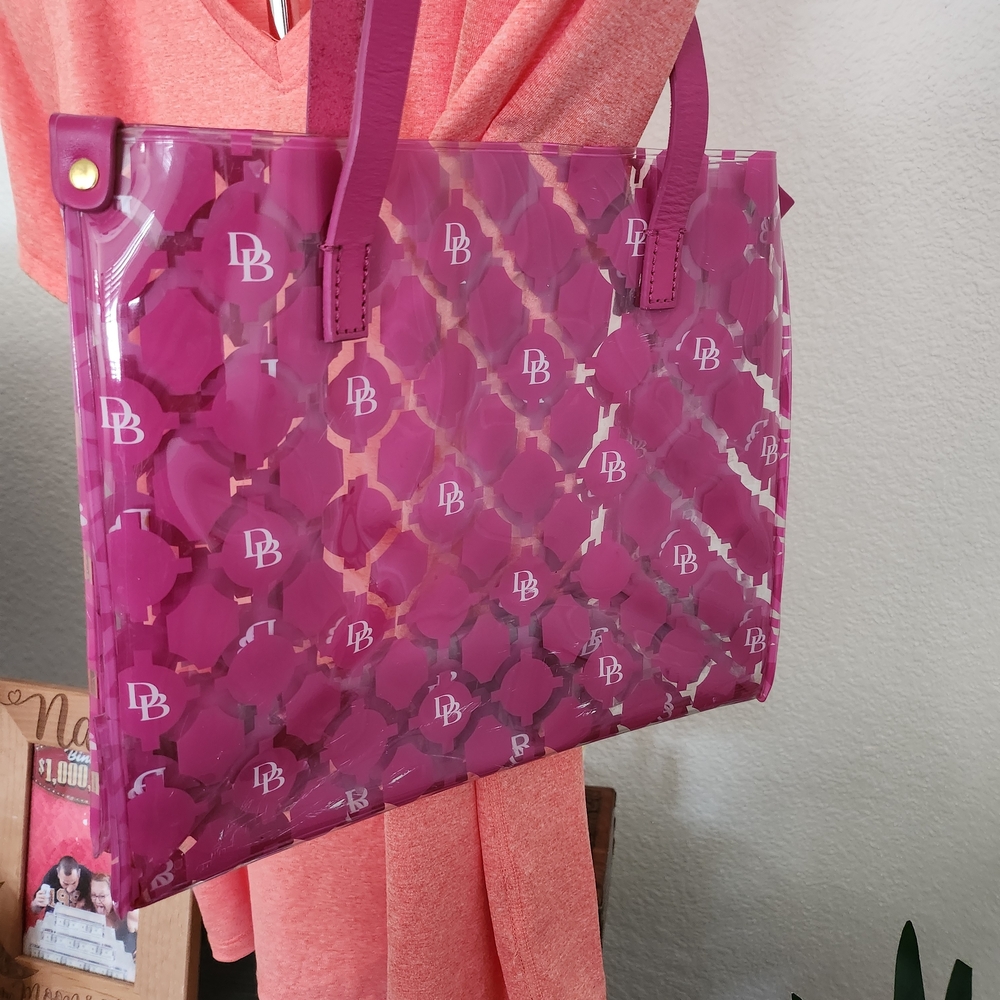 Pink Transparent Tote Bag